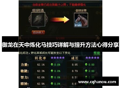 御龙在天中炼化马技巧详解与提升方法心得分享